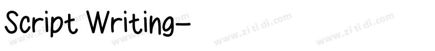 Script Writing字体转换